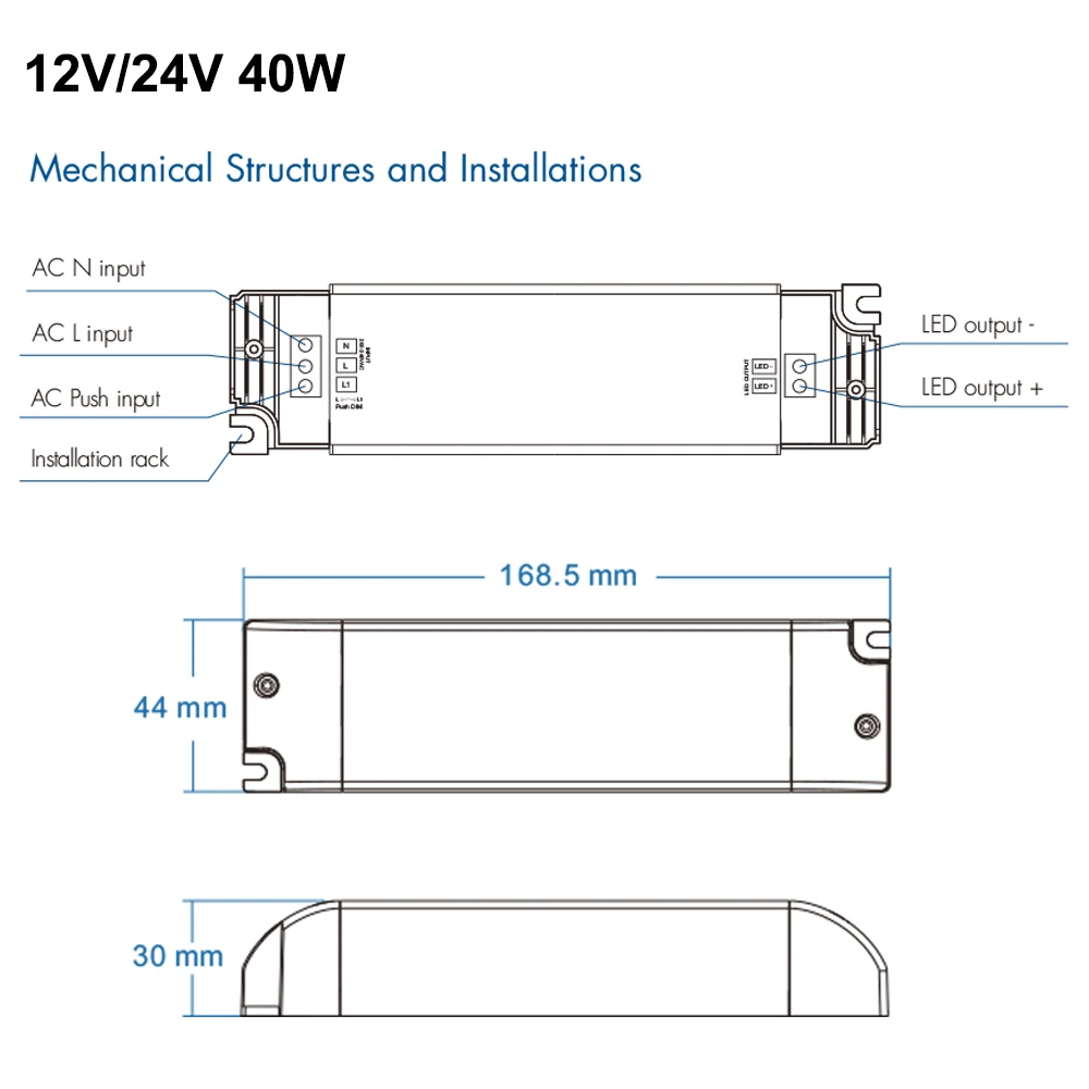 Imagem -06 - Dimmer Constante da Tensão Triac Conduziu a C.a. 220v 230v do Motorista à C.c. 12v 24v 12w 40w 75w Pwm Digital Que Escurece 0100 para a Lâmpada Clara Conduzida o