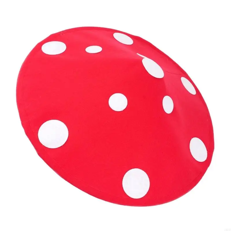 Popular Mushroom Hat For Costume Enthusiasts with Lace Trim Design For Parties
