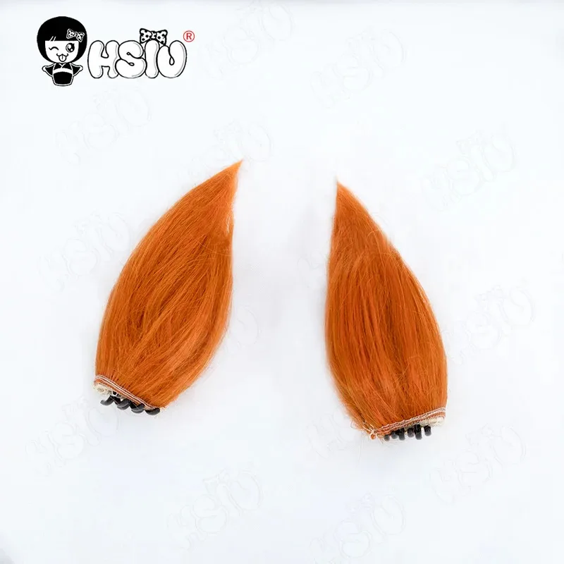 Peluca de Cosplay Orfevre HSIU 80CM naranja mezclado gris rubio pelo largo peluca sintética + gorro de peluca juego Umamusume Pretty Derby peluca cosplay