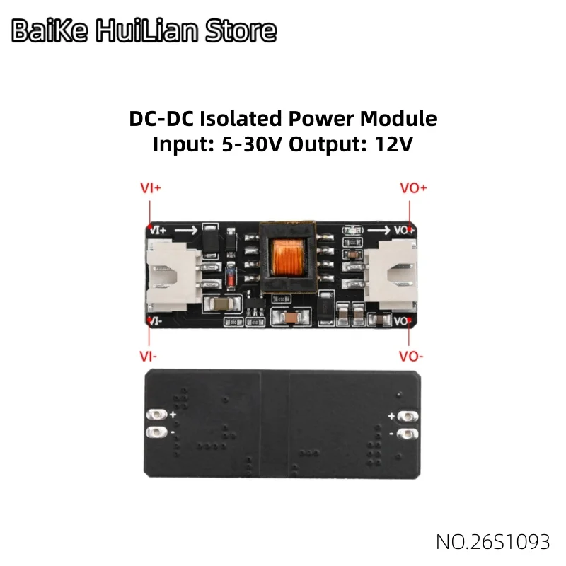 1pcs/lot DC-DC DC isolated power module input 5-36V output 12V power 5W with terminal wire