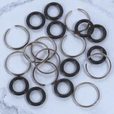 

12Sets Impact Wrench Retaining Rings Metal Rubber Drive Socket Retainer Ring for Wrench Socket Rings Friction Clip Kit
