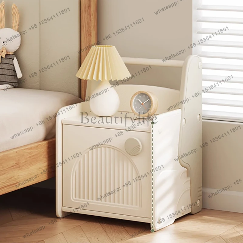 Unique Design Night Table Cream Style Aesthetic Elegant Storage Bedside Tables Luxury Trendy Mesitas De Noche Bedroom Furniture