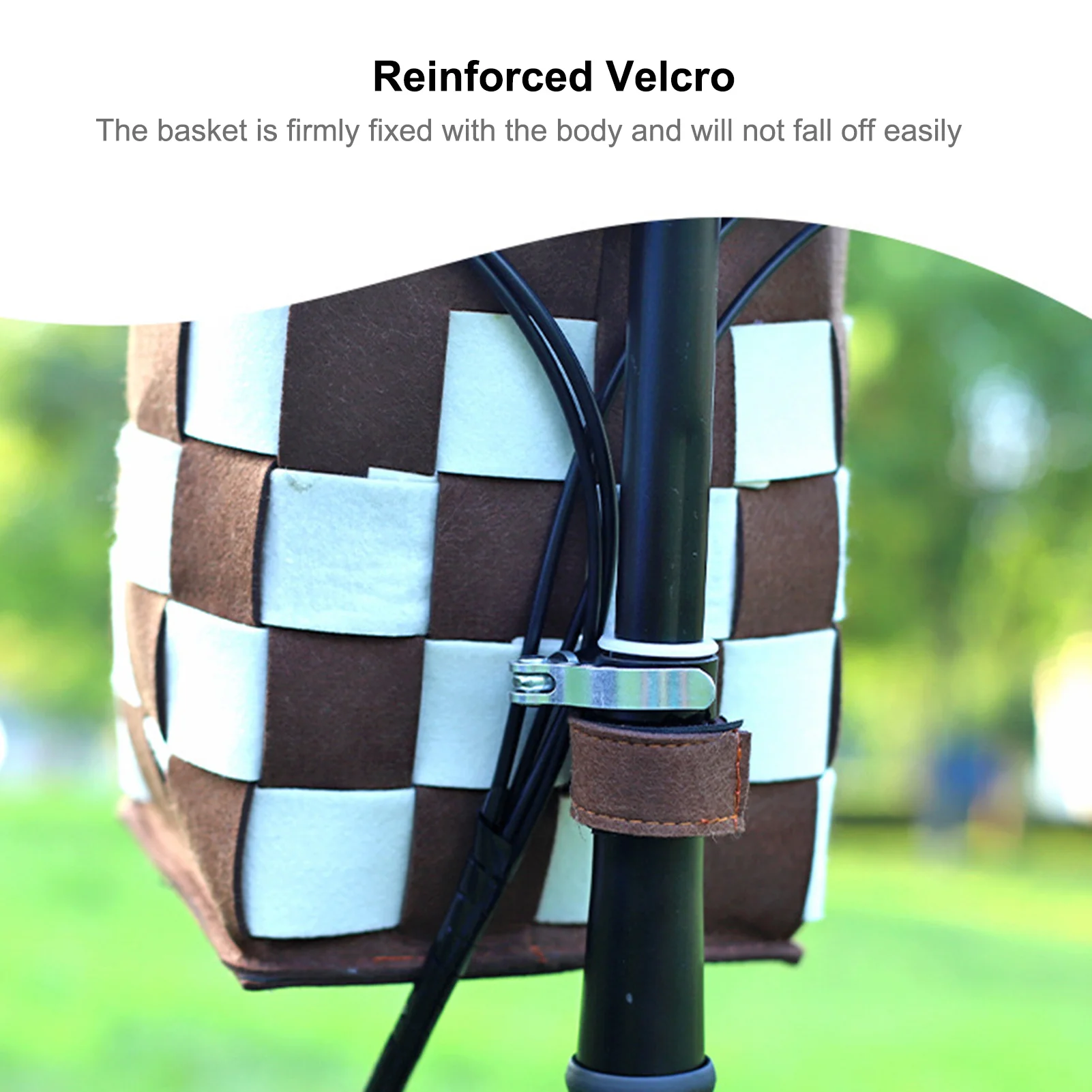 Portable Bike Basket Large Capacity Bicycle Front Hanging Basket Large Cpacity Quick Release Front Bicycle Basket Bag For