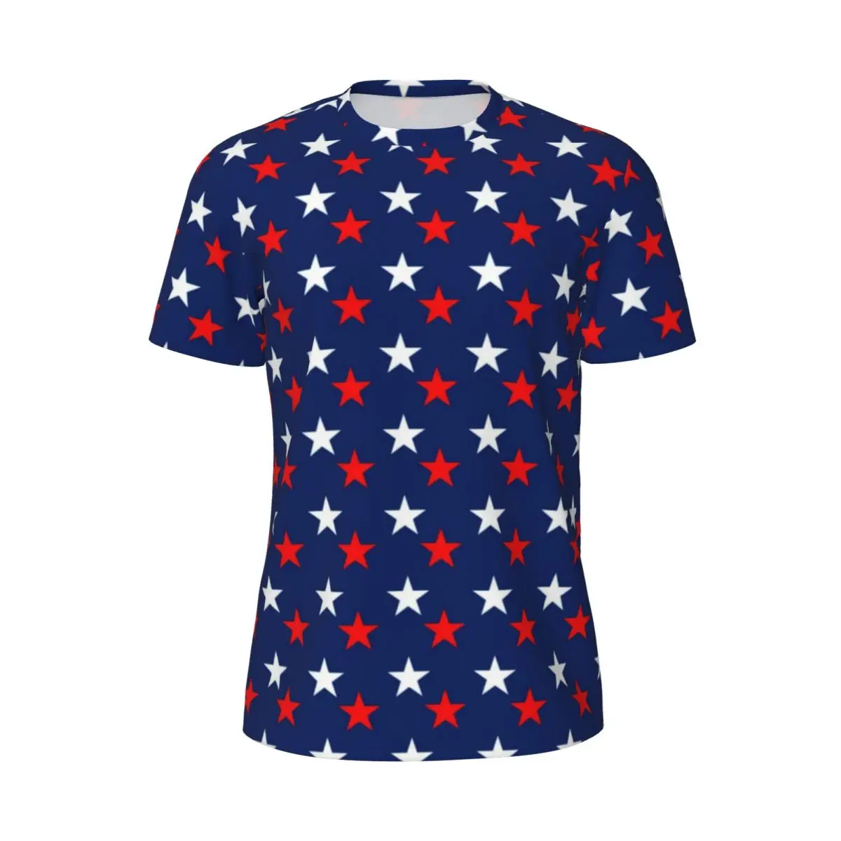 

Sports T-Shirt For Mens USA Flag T-Shirts Harajuku American Star Patriotic Summer Tees O Neck Aesthetic Pattern Tops Gift