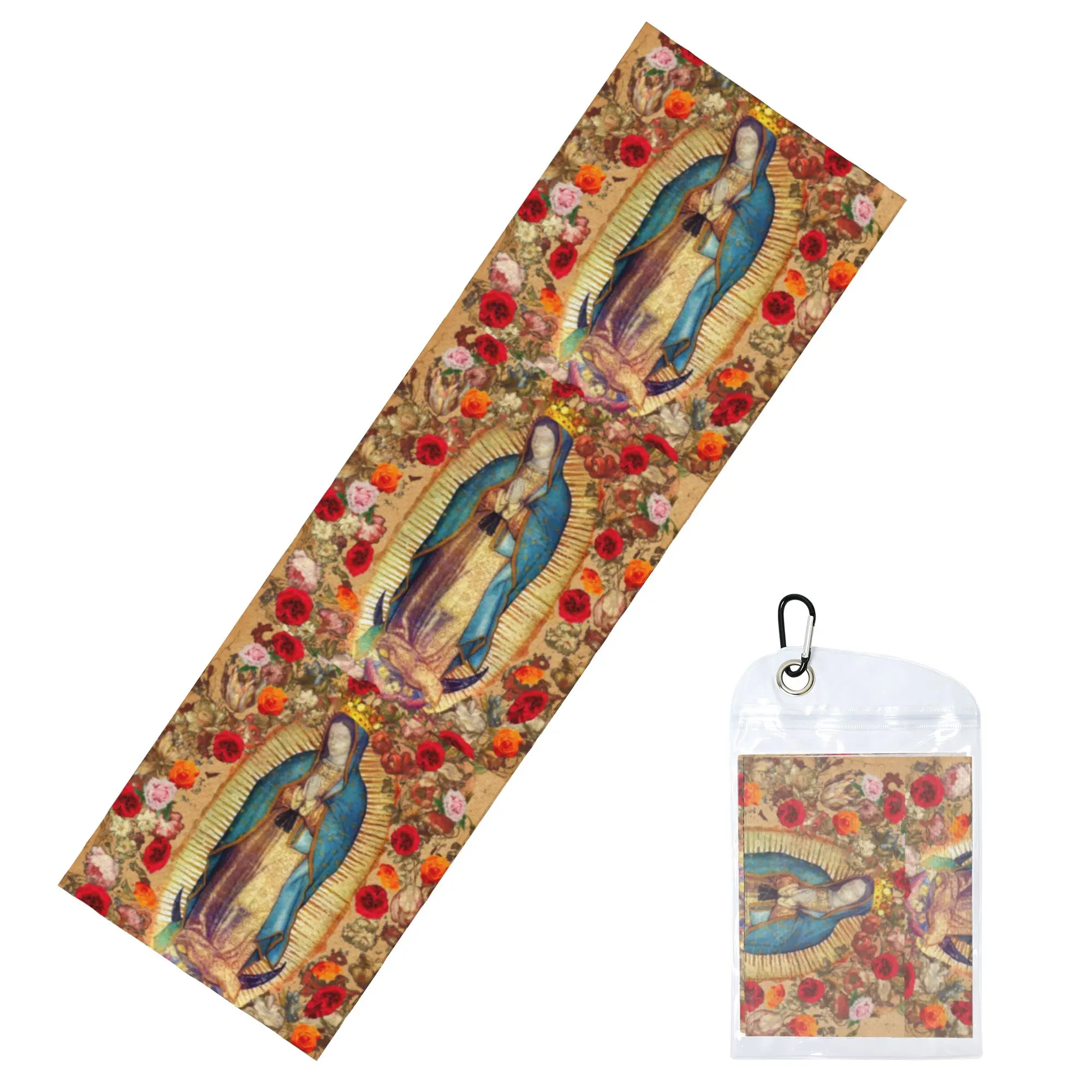 Our Lady of Guadalupe Virgin Mary Cold Exercise Towel Quick Dry Face Towel Catholic Mexico Poster Bath Towels
