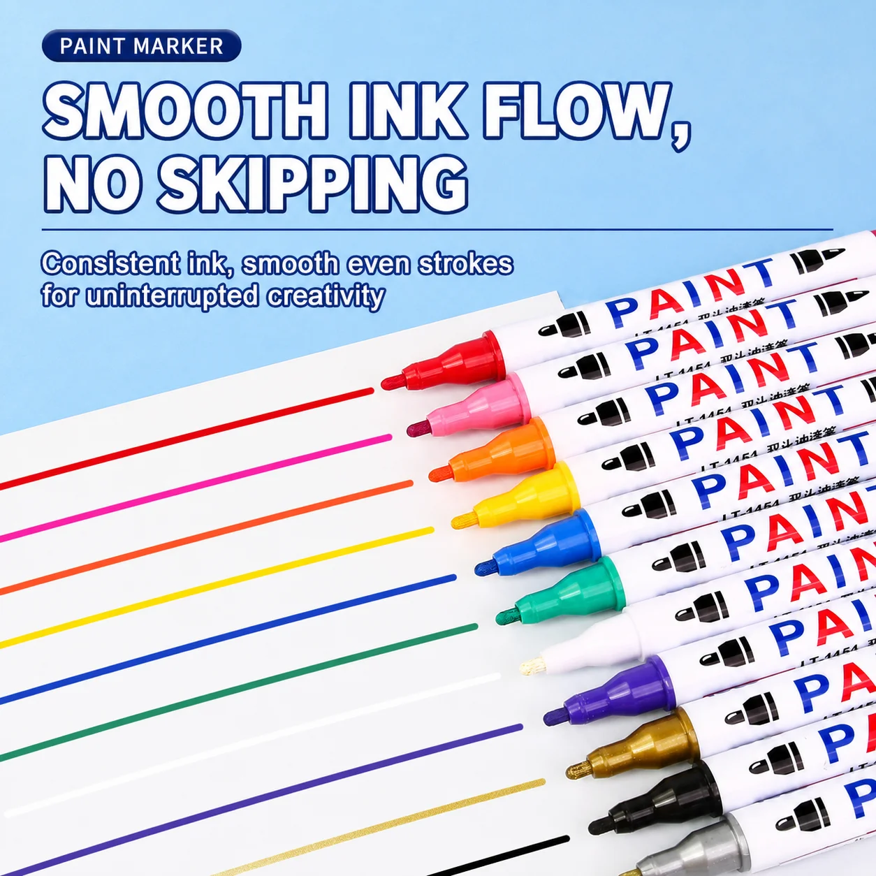 Dual Tip Paint Marker Dual Tip Marking Pen Permanent Paint Pen Oil Resistant Paint Pen For Metal Glass Plastic