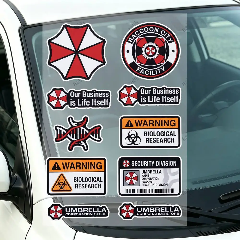 U-Umb-rella C-Corpo-ration Motorcycle Decal Sticker Kit Reflective Graphics For Helmet Tank Fairing Body Custom Bike