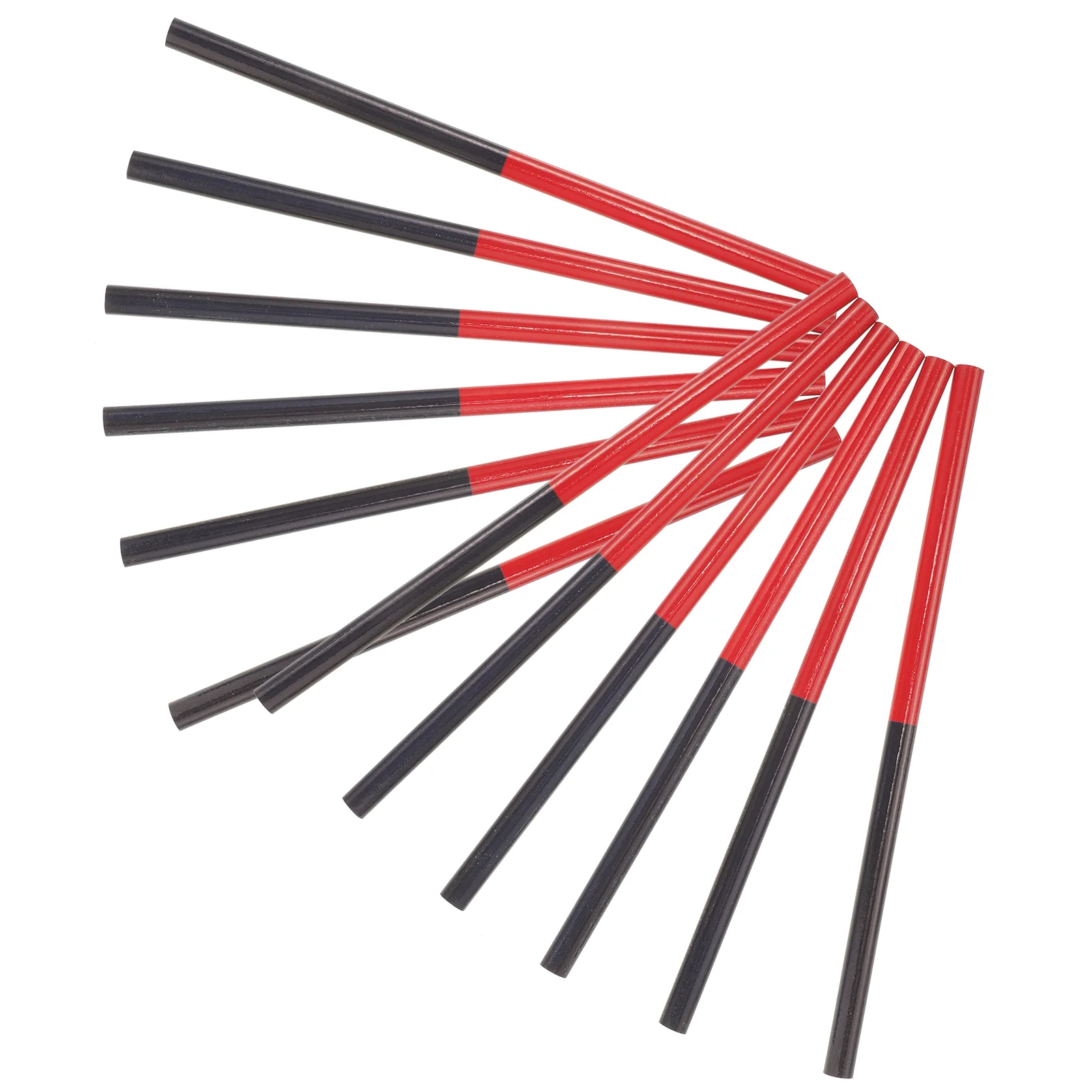 

50 Pcs Dual Ended Round Colored Pencils Red Drawing Writing Carpenter Student Teacher School Office Project Wooden