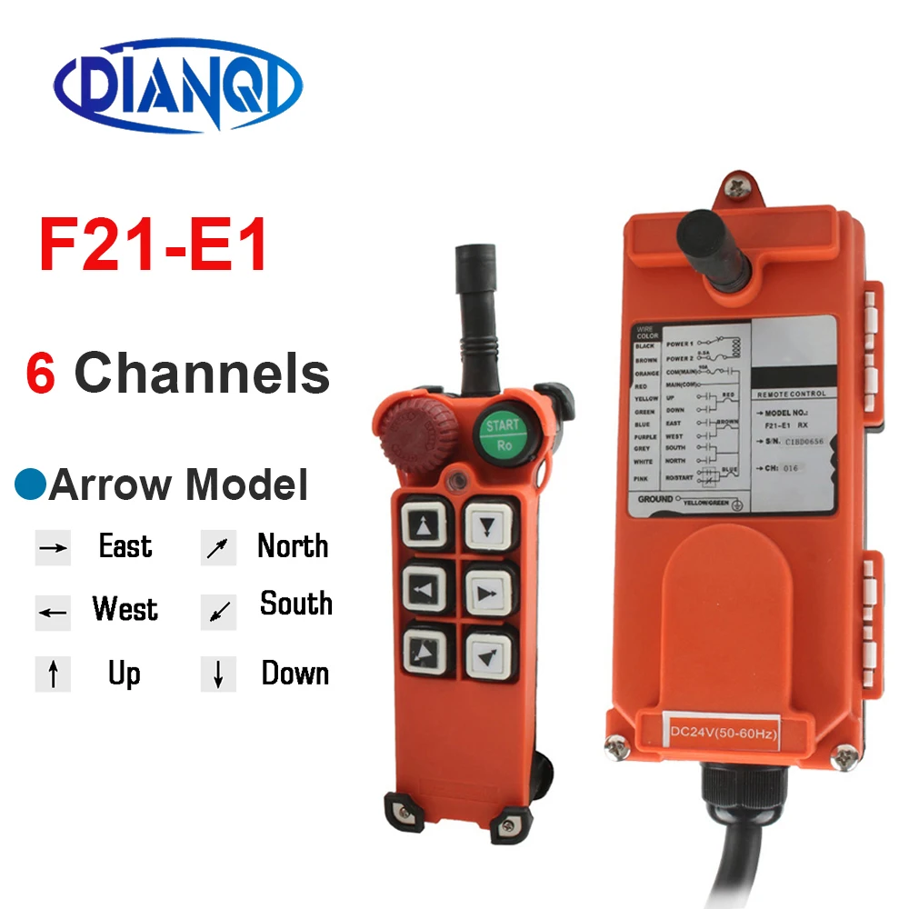 DC12V 24V Wireless Industrial remote controller switches Hoist radio Control Crane switch F21-4S F21-E1 F21-E1B AC220V 380V 110V