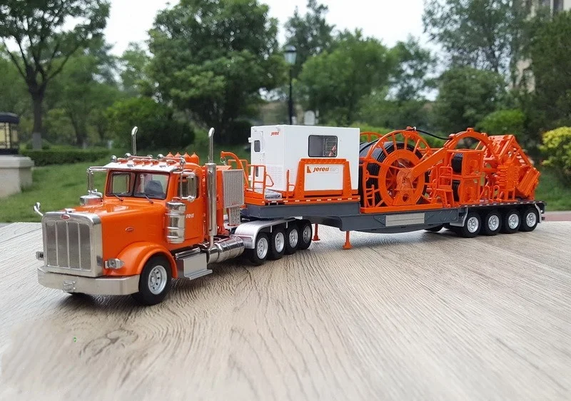 

Exqusite Alloy Model 1:50 Scale Kenworth Jereh Trailer Mounted Coiled Tubing Truck Vehicles Diecast Model Toy for Collection