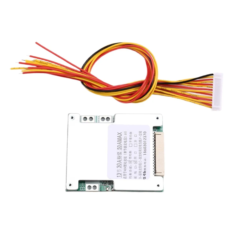 

NEW_BMS 13S 48V 50A с защитной платой балансового литий-ионного аккумулятора