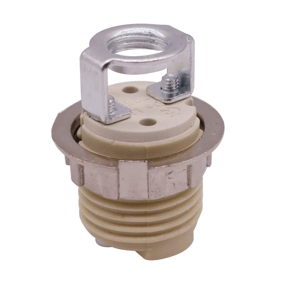 G9 cartridge ring ,G9 lamp cap full tooth ceramic M10 tooth, metal outer ring, tooth height 10mm, plug-in lamp cap