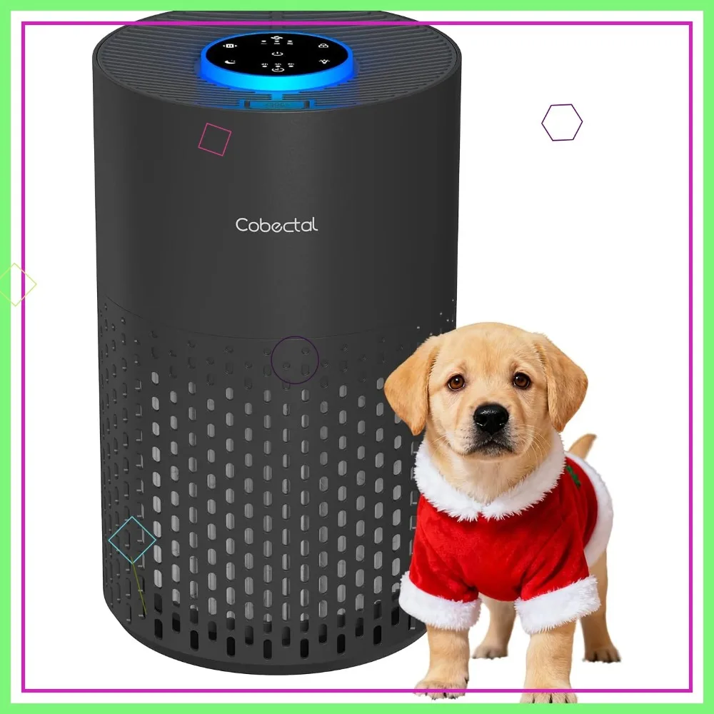 

Очиститель воздуха для спальни, офиса и путешествий с фильтром H14 True HEPA, функцией ароматизации, режимом сна, охватывает площадь до 1050 кв. футов.