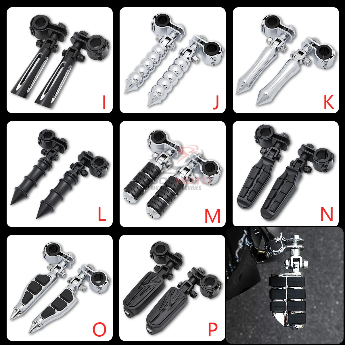 for-harley-kawasaki-vn1500-honda-suzuki-m109r-yamaha-engine-guard-highway-bar-footpegs-foot-peg-support-mount-clevis-kit-25-32mm