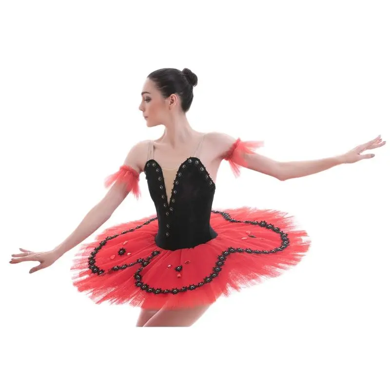 BLL029 black ballet leotard 7 layers adult women dance costume ballet tutu ballerina performance ballet costume dance tutu