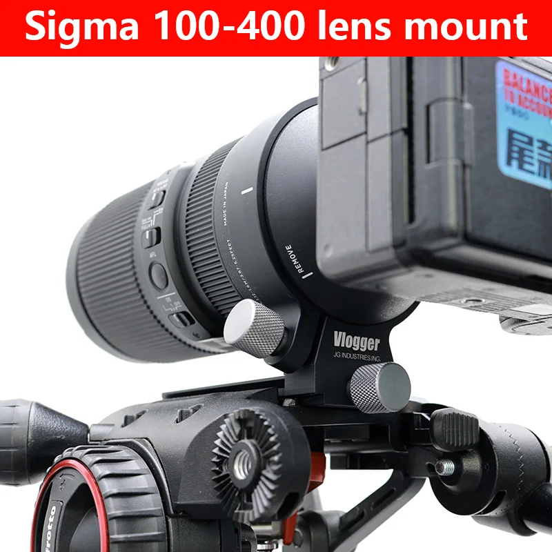 Vlogger Tripod Mount Ring Collar Lens Adapter with Rotatable Quick Release For Sony E/SIGMA 100-400mm F5-6.3 DG DN OS L mount