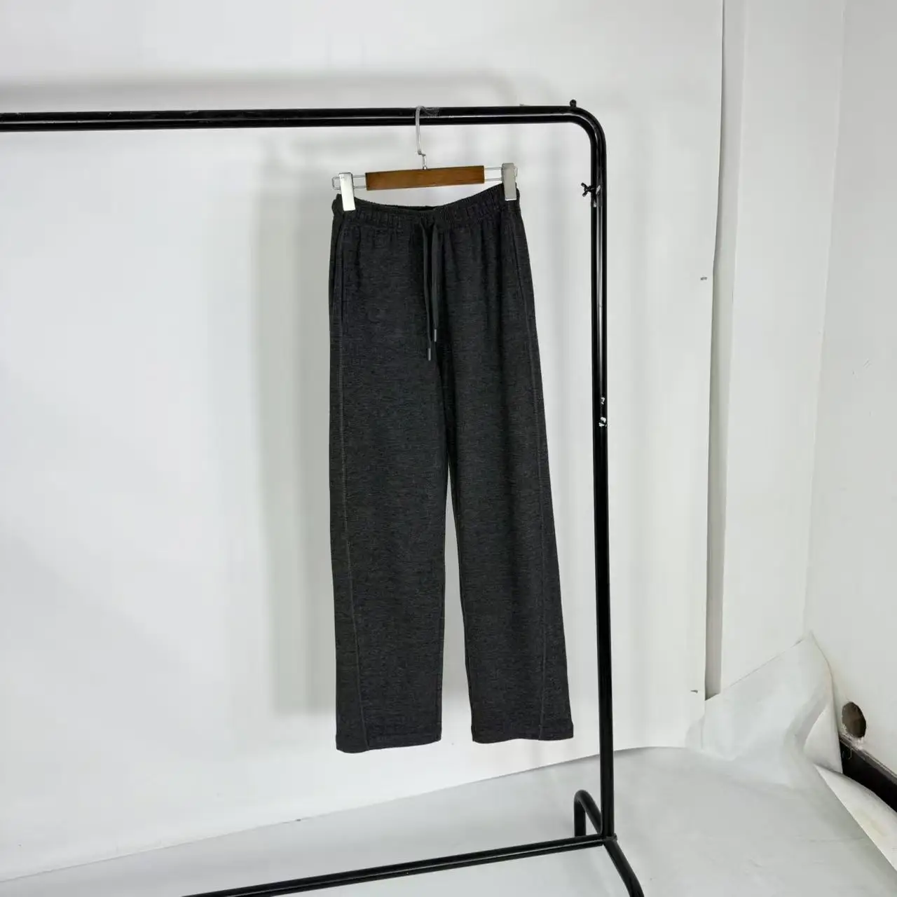 بنطلون نسائي طويل مريح من القطن الناعم بتصميم سكين الأرز، خصر طبيعي، نمط كاجوال، مجموعة الخريف #1