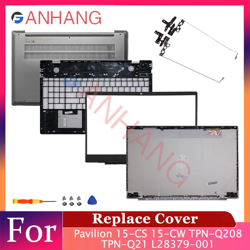 

New Replace Laptop Case For Pavilion 15-CW 15-CS TPN-Q208 New LCD Back Cover Bezel/Hinges L23879 L23878 L51799 L51800 L23881-001