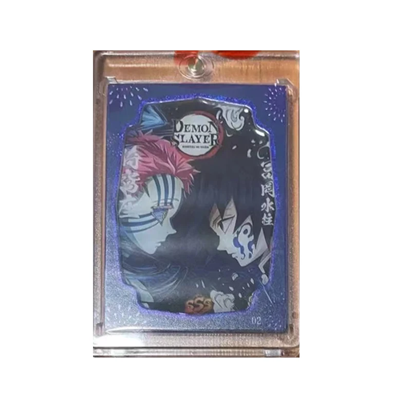 Anime Demon Slayer Kochou Shinobu Kamado Tanjirou Tomioka Giyuu Hashibira Inosuke Collectible Cards Christmas Birthday Gifts Toy