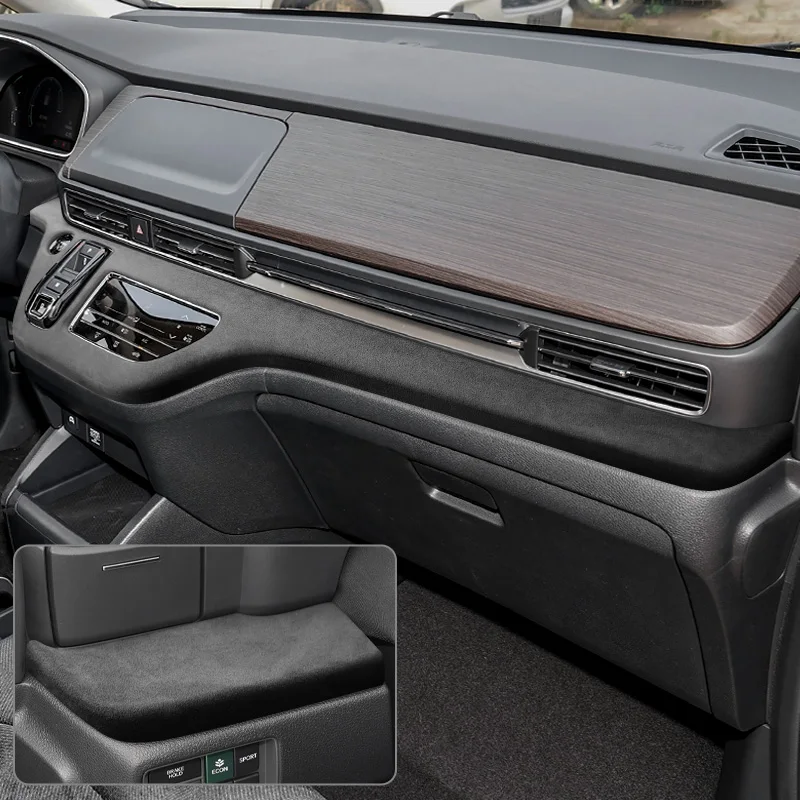 For Honda Allison Odyssey 2022-2025 Suede Car Interior Dashboard Strip Gear Patch Window Lift Panel Inner Door Pull Frame