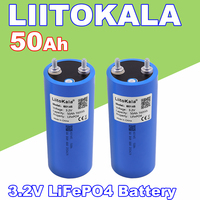 1-4PCS LiitoKala 3.2V 20Ah/25Ah/50Ah Lifepo4 Battery Pack Solar Energy System for Boats and RV Golf Cart