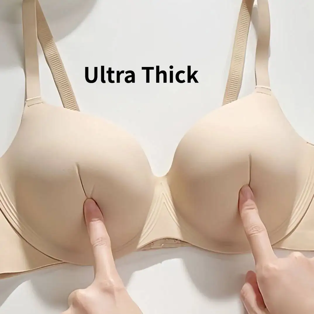 12cm Ultra Thick Bra for Women, Small Chest, Flat Chest, Enhancing, Sexy, Seamless, Beautiful Back, Side Breast Collection, Lift