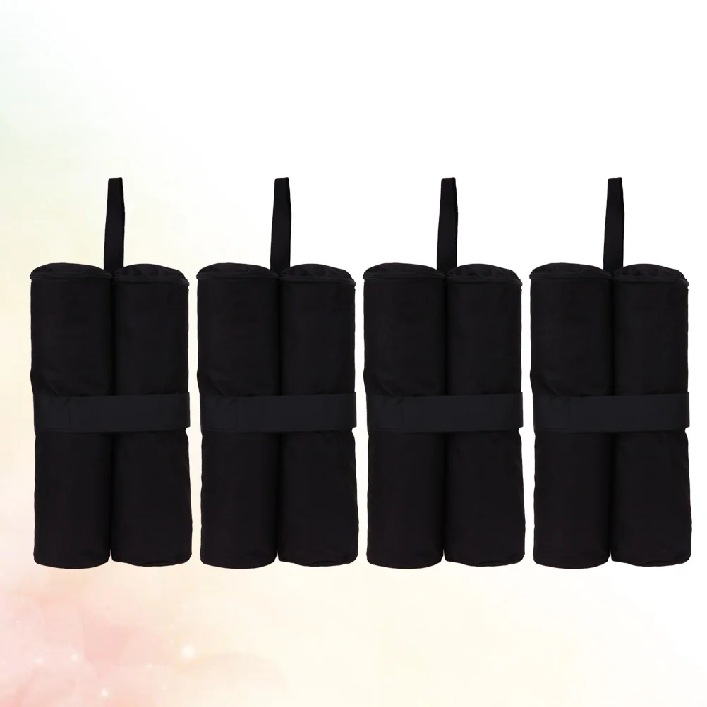 

4pcs Canopy Weight Bags Heavy Duty Canopy Weights Sand Bags for Instant Legs Outdoor Sun Shelter (Black)