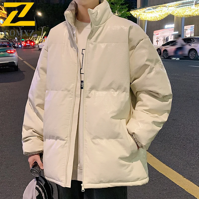 

Stand Collar Cotton Jacket Male New Winter Fashion Thickened Warm Windproof Parkas Camping Travel Lightweight Padded Jackets