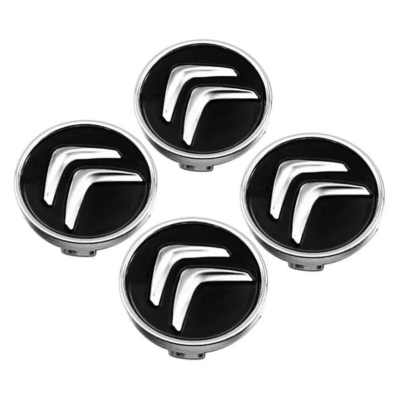 Capa para centro de roda de carro, 60mm, para citroen c6 c8 c2 c3 c4 c5 c1 berling xsara picasso ds3 ds4 ds6 ds5, acessórios externos