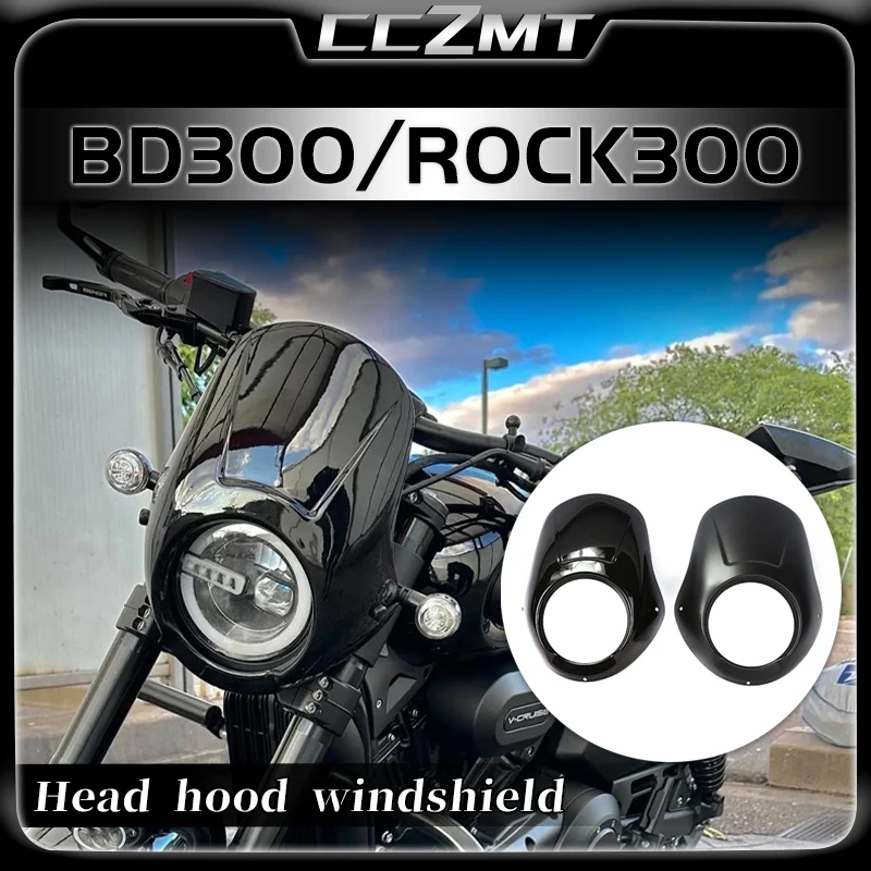 

For Benda bd300 Rock 300 ROCK300 BD300-15 Motorcycle Headlight Light Mask Fairing Windscreen Cover Windshield Wind Deflectors