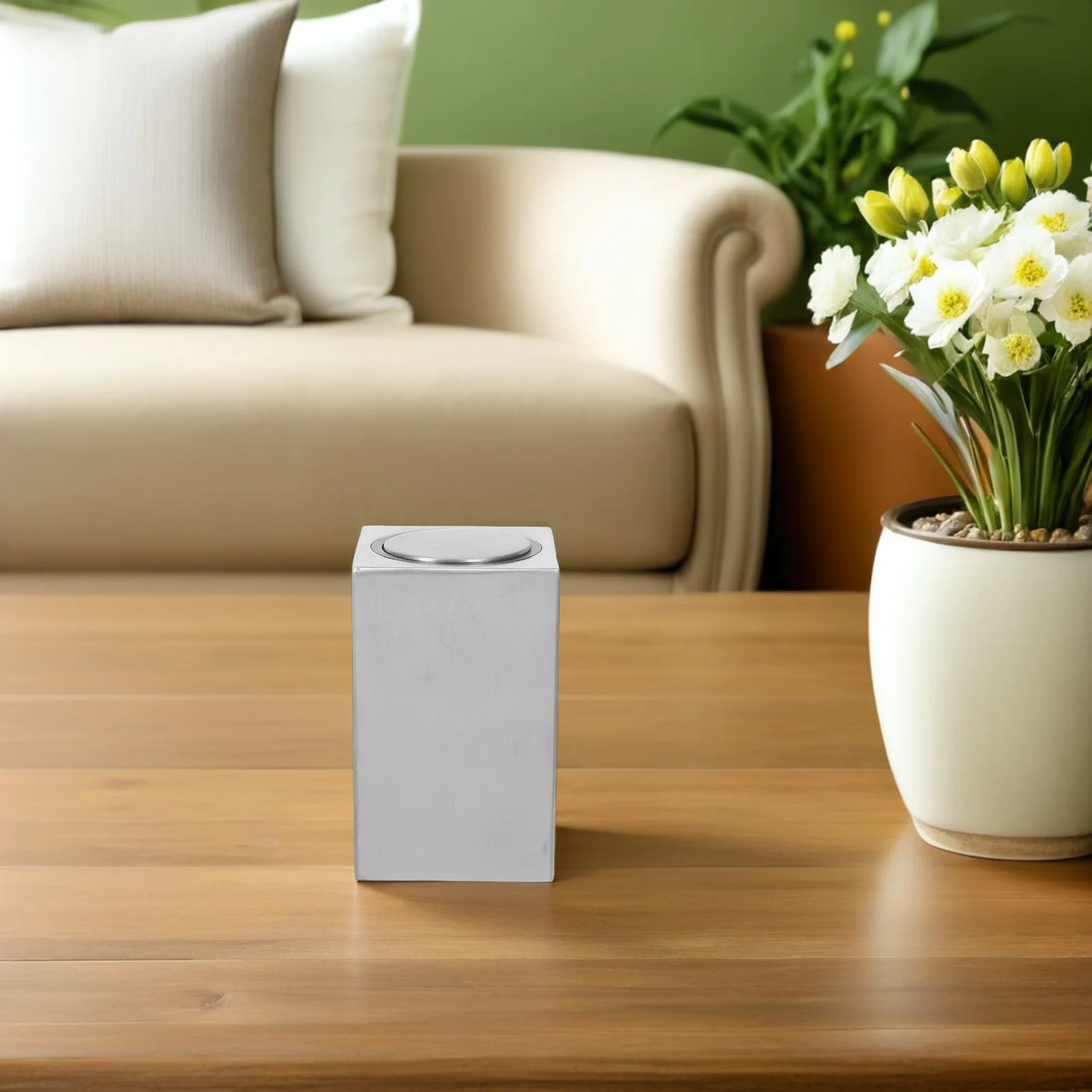 

Steel Toothpick Holder Dispenser 304 Stainless Portable Storage Box for Kitchen Dining Table Modern Organizer Silver Container