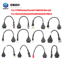 For Motorcycle Motobike For KTM OBD2 Connector For YAMAHA/HONDA/SUZUKI For DUCADI/KAWASAKI Moto For Harley OBD Extension cable