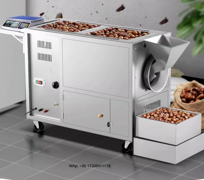 

Gas 0r electric drum rotary peanut roaster/walnut roaster/nut roaster