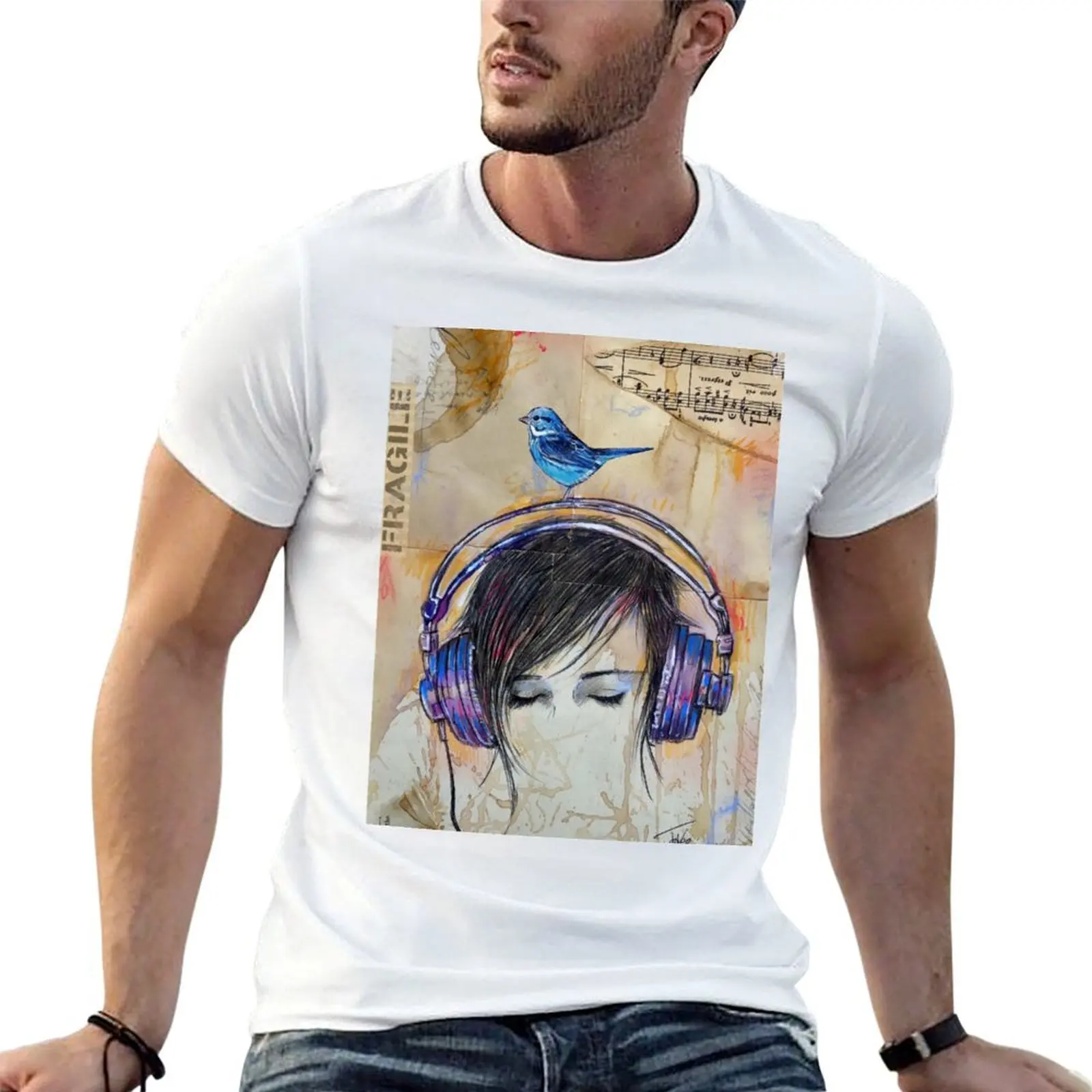 a fragile beat T-Shirt t shirt personalised t shirt man cotton essential t shirt T-shirt
