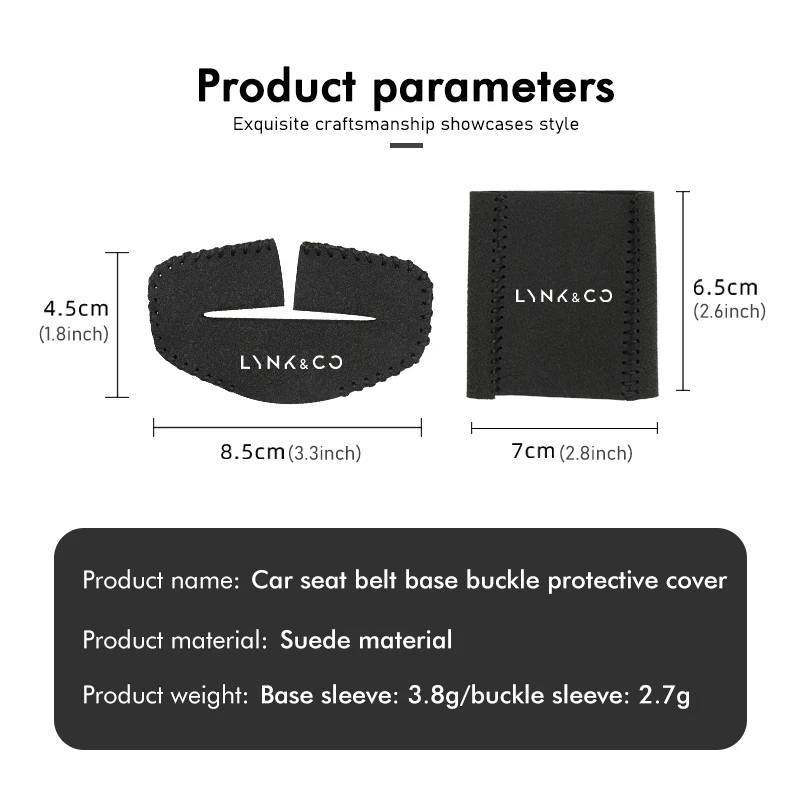 مشبك حماية إبزيم حزام مقعد السيارة ، غطاء مضاد للتصادم لـ LYNK & CO 01 05 03 09 02 04 06 07 PHEV 09 MHEV ، 2 #6