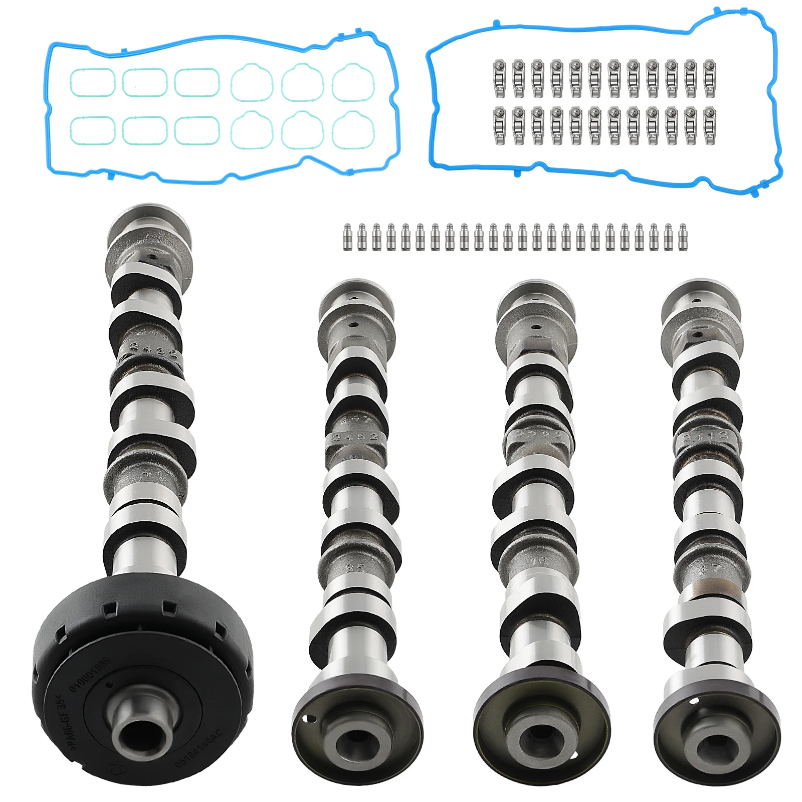 Engine Camshaft Rockers Arms Lifters Kit for Jeep Wrangler/Grand Cherokee, for Dodge Grand Caravan Challenger Charger 5184377AG