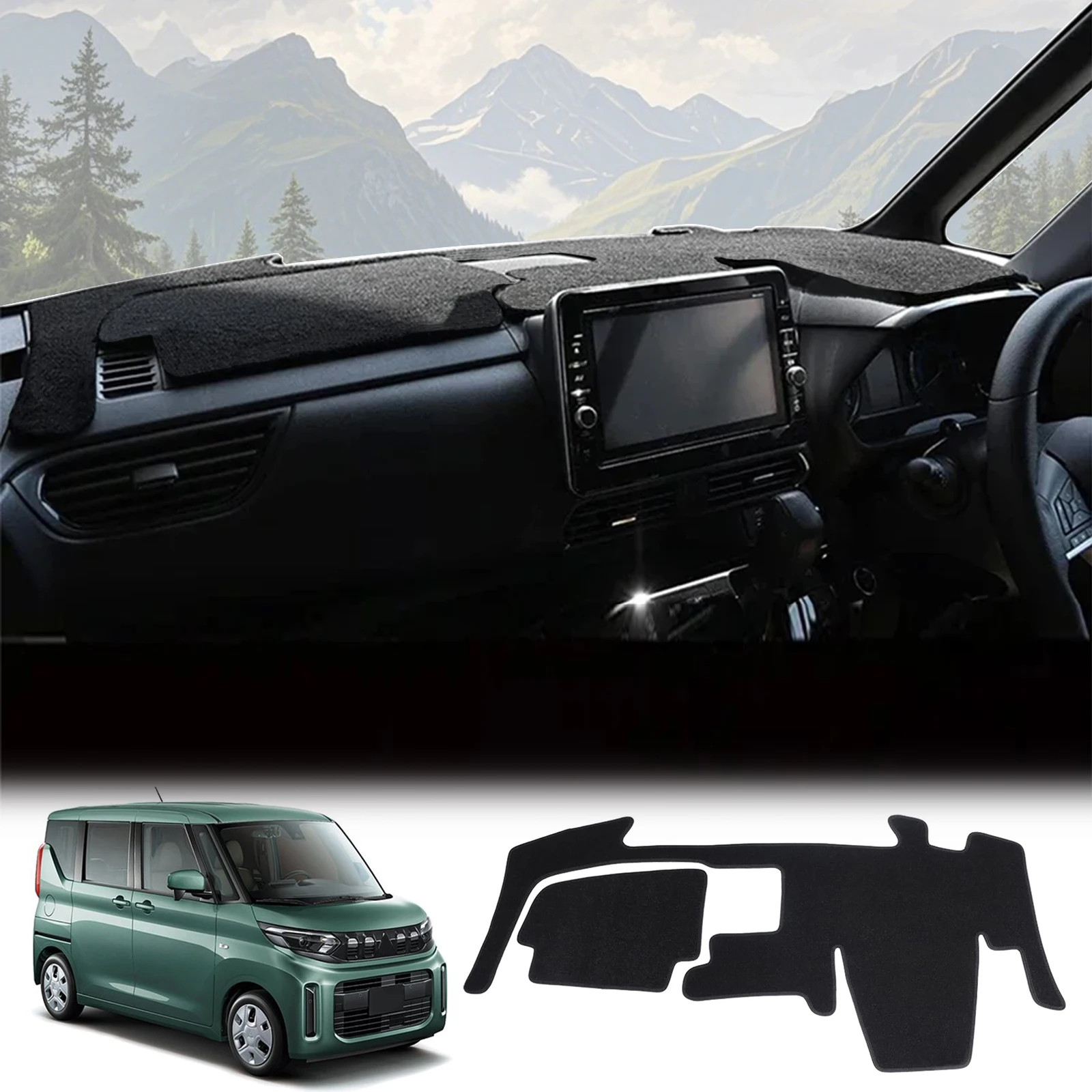 

Dashboard Cover Pad for Mitsubishi EK Space Custom Dashmat Dash Mat Anti-Slip Sunshade Protective Carpet Accessories