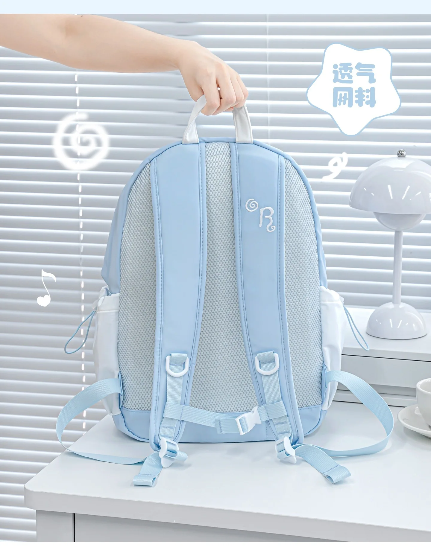 Japanese Girl  Collegiate Style Backpack INS Polka Dot Schoolbag Junior High School Backpack Daily Commuter Bags for Women