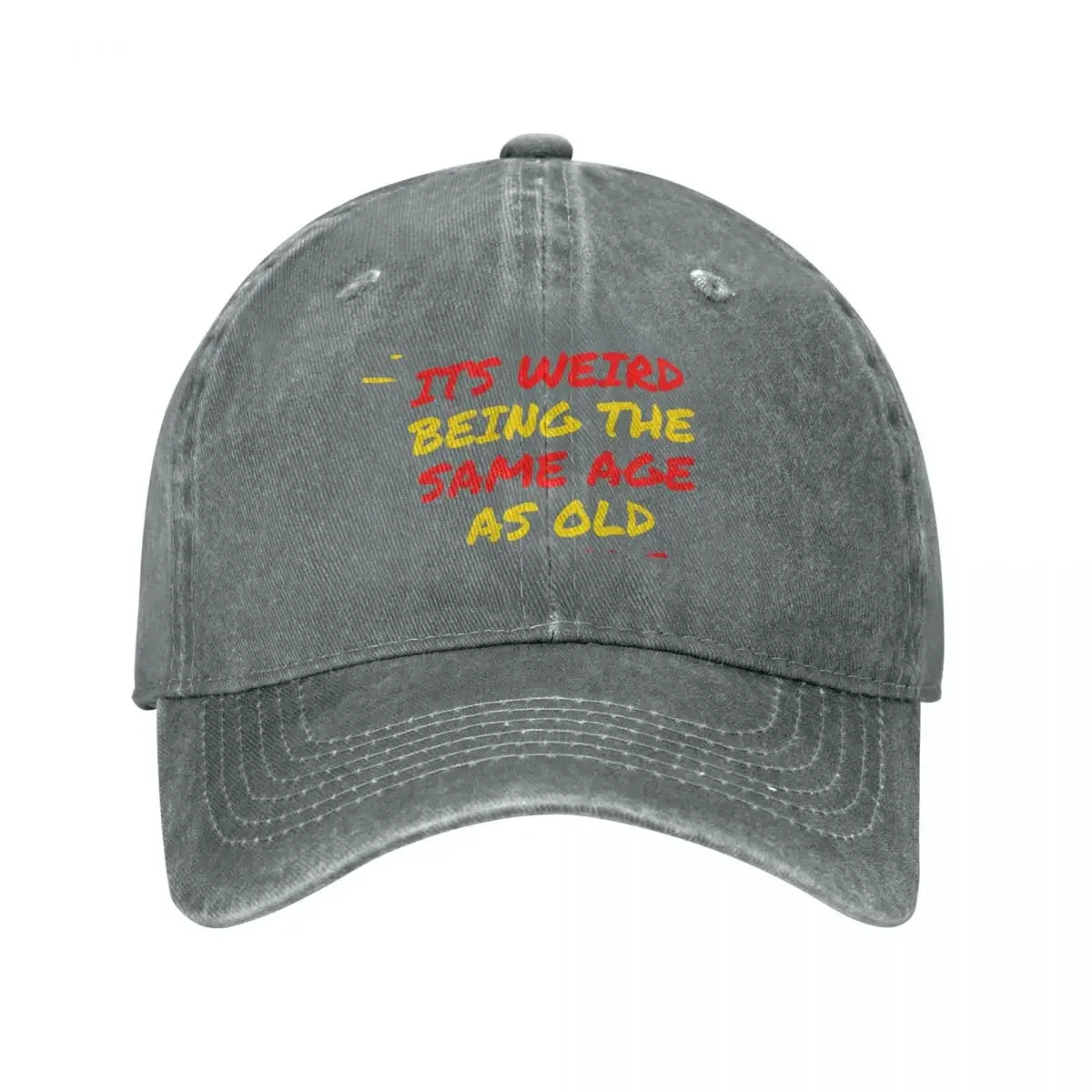 its weird being the same age as old people Baseball Cap Icon Hood Uv Protection Solar Hat Men Caps Women's