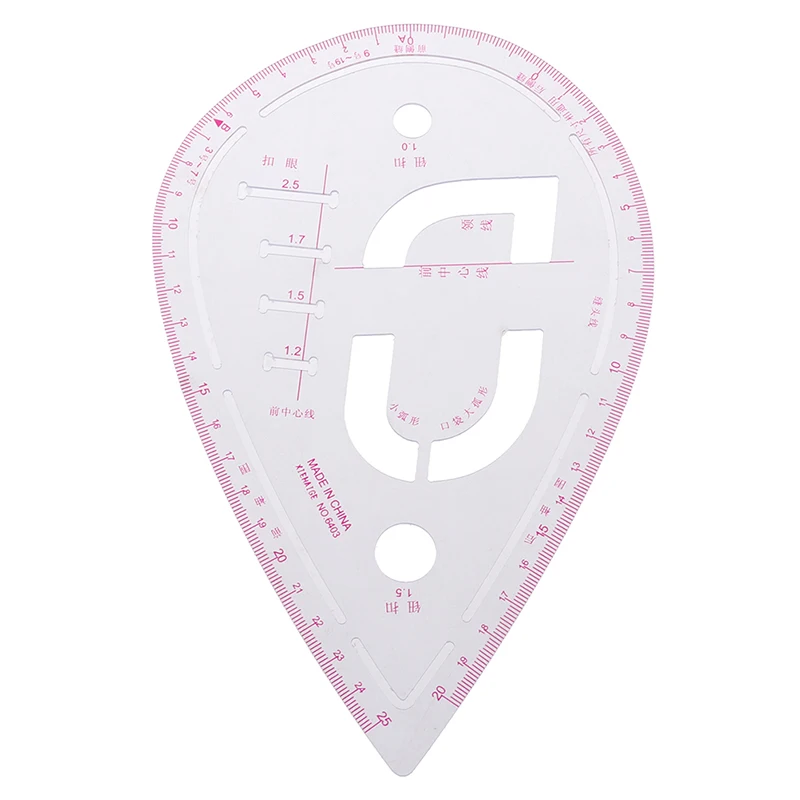 Curve Metric Sewing Ruler Measure Plastic Tailor Grading Pattern Design Tools