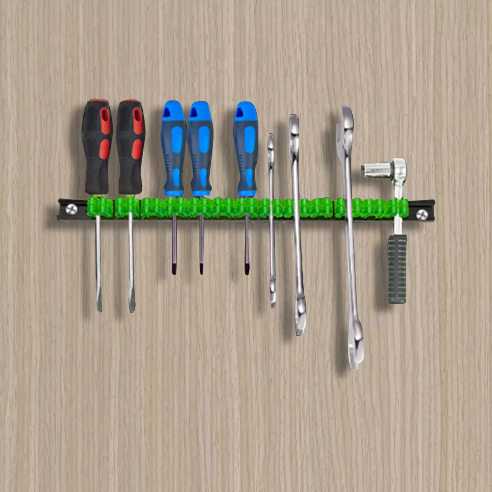 Screwdriver Storage Organizer Rack Shelf Easy to Install Tool Cabinet Wall Mount Durable Home Organization Screwdriver Organizer