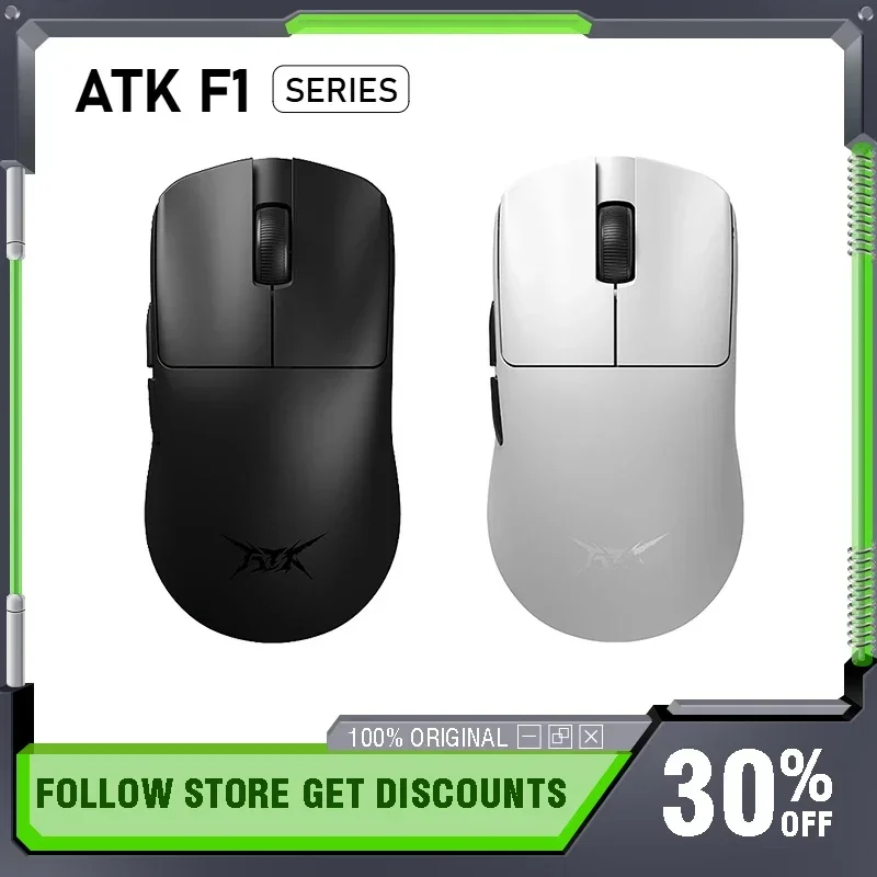 ATK Blazing Sky F1 PRO/Extreme Wireless Mouse PAW3950 Sensor Nordic 52840 Chip 8K FPS Game Mouse SmartSpeed Lightweight Customiz