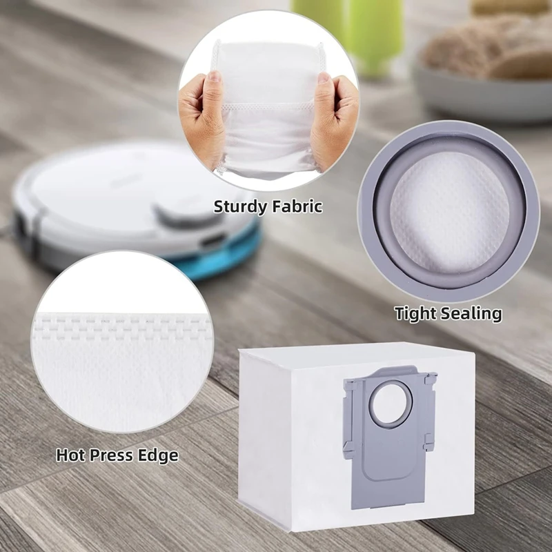 Accesorios Y37A para Robot de barrido de piedra Roborock G10s/G20/S7/S8/Q5, piezas de barredora de bolsa de polvo no tejida