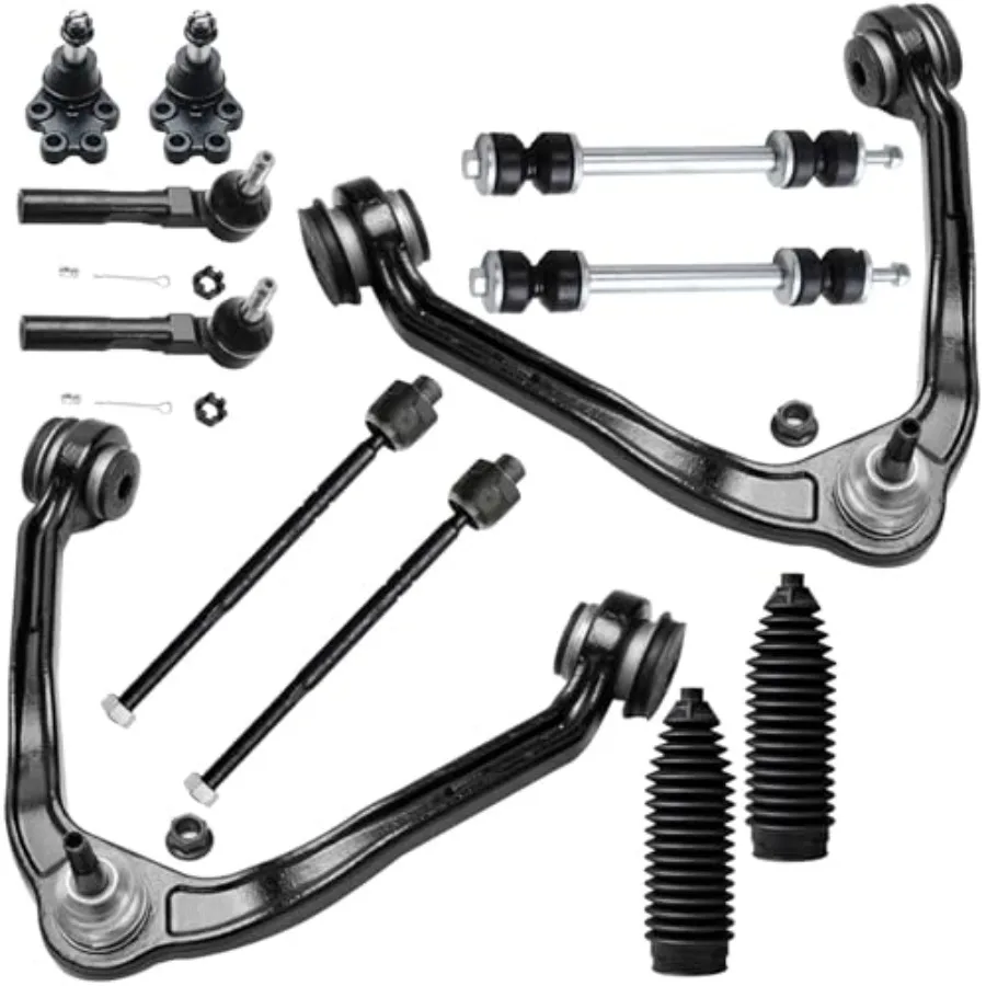 

Detroit Axle - RWD Front 12pc Suspension Kit for 1999-2006 Chevy Silverado GMC Sierra 1500 2 Upper Control Arms 2 Lower Ball Jo