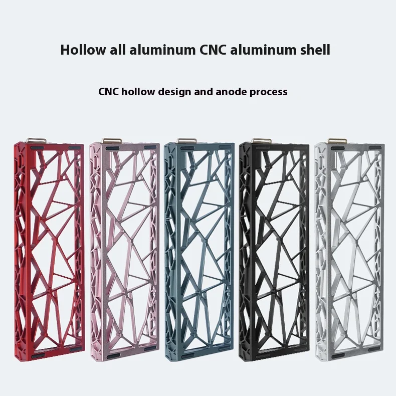 

Wooting 60HE Shell Customization CNC Aluminum Alloy Hollow Out Anodizing Process Lightweight For Ym60 Lite60 Gh60 Mad68 M6pro