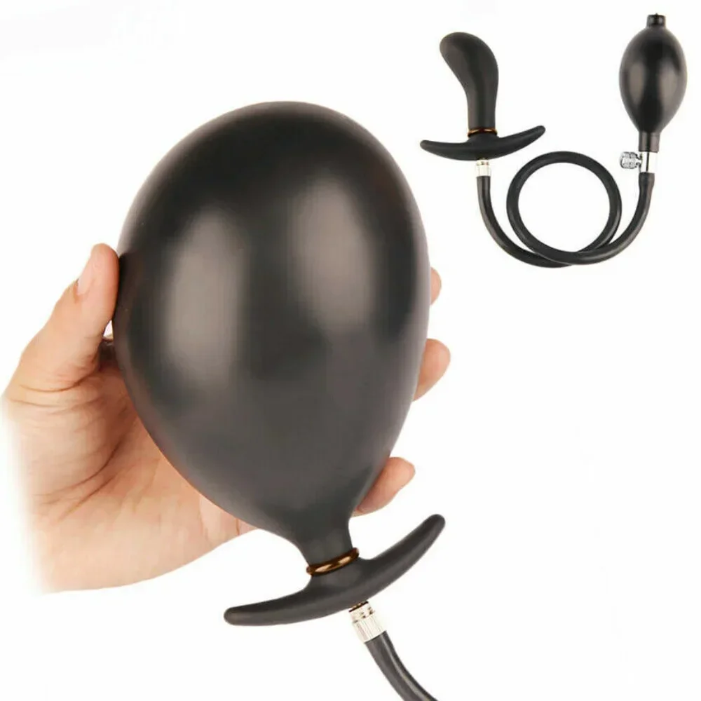 Plug Pump Inflatable Anal Mouth Plug Butt Plugs Dildo Anal Expander Gag In Mouth for Girl Bondage BDSM Sex Toys for Adults 18+