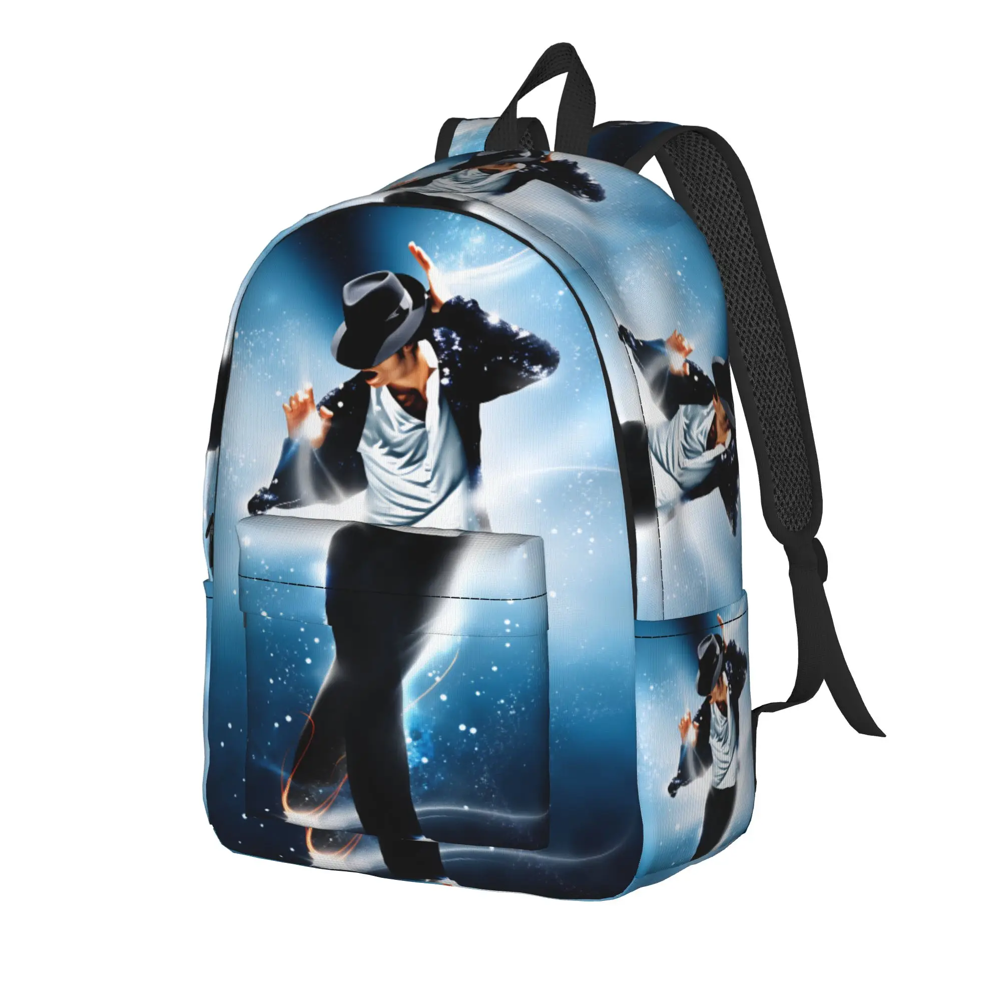 Michael MJ Backpack  Unisex Polyester Travel Backpacks Durable Elegant High School Bags Rucksack