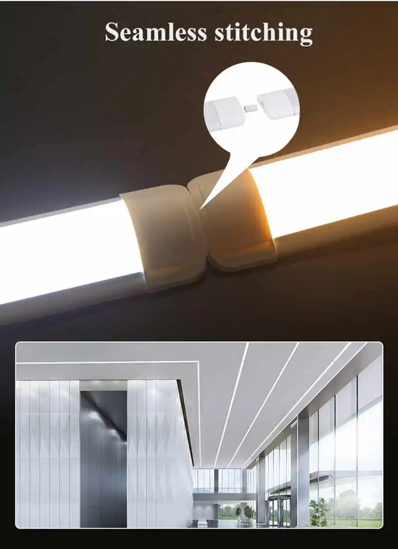 Indoor Hause LED Lampe Rohr Hohe Helligkeit 90/120 cm Linear Lichter Bar 220 v Beleuchtung Birne Für Schlafzimmer küche Schrank Lampen Streifen – Detail 11