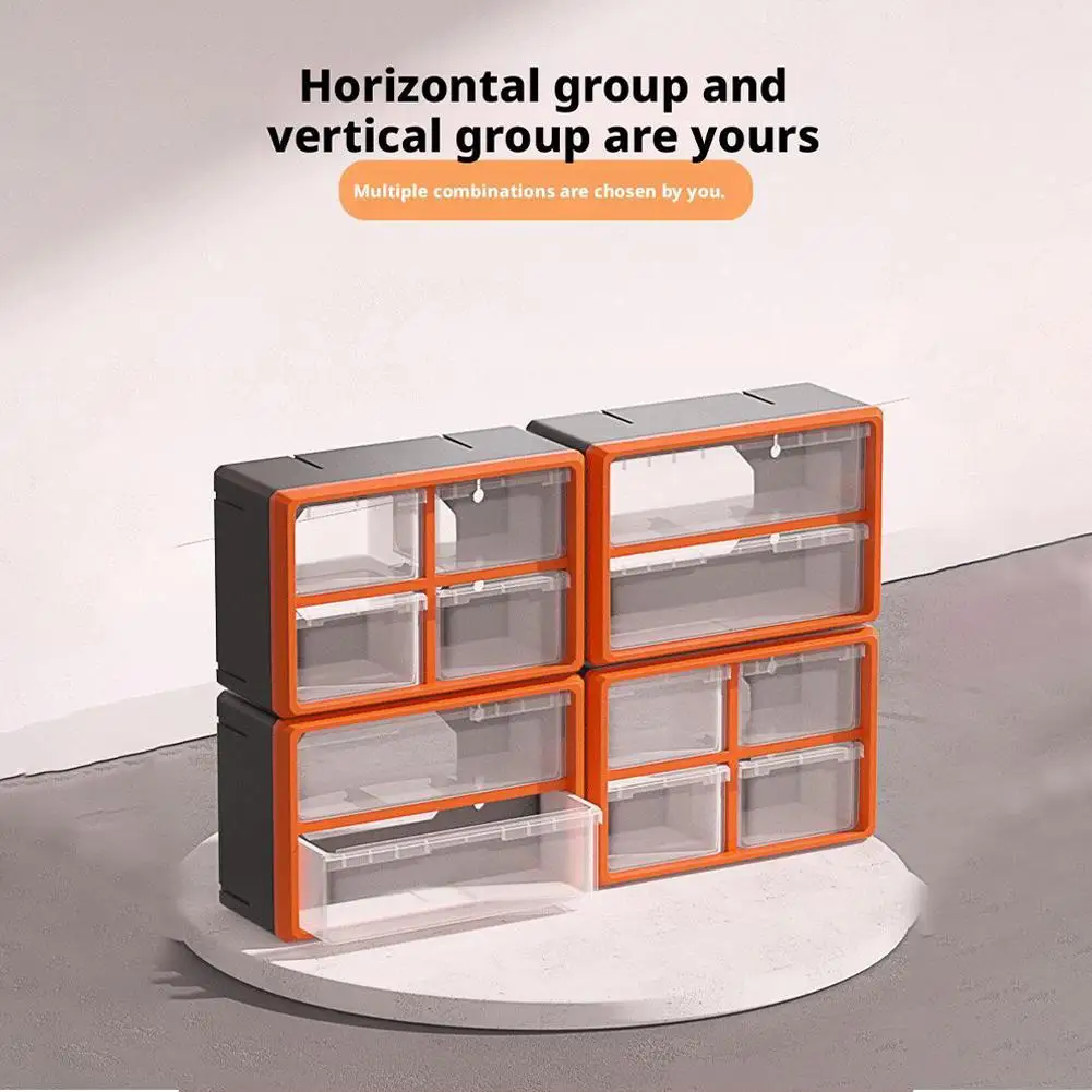 

Extra large grid Screw Parts Crafts Thread Organizer Mini Drawer Component storage toolbox Home Organization Bin