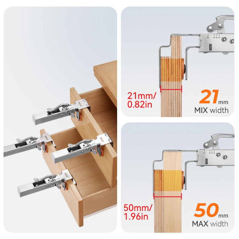 IMBOT 2 drawer mounting clamps, cabinet hardware clamps, drawer clamps for easy and quick installation of drawer front